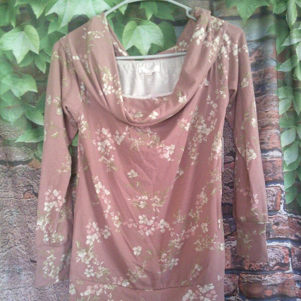 Floral Boho Off Shoulder Sweatshirt